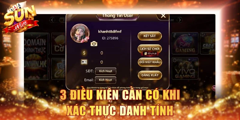 3 điều kiện cần có khi xác thực danh tính