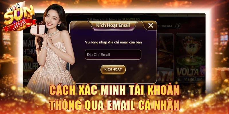 Cách xác minh tài khoản thông qua email cá nhân