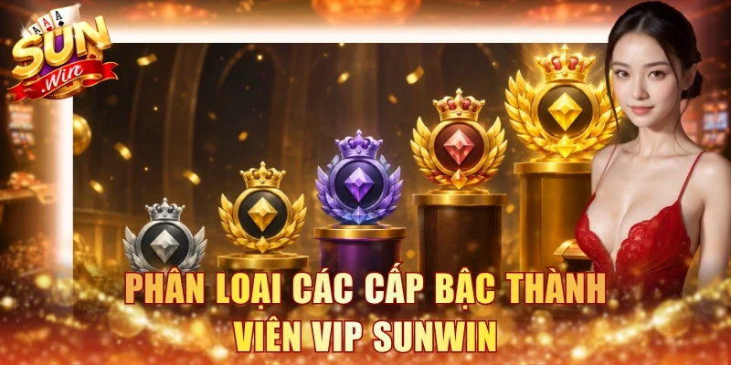 Phân loại các cấp bậc thành viên VIP Sunwin