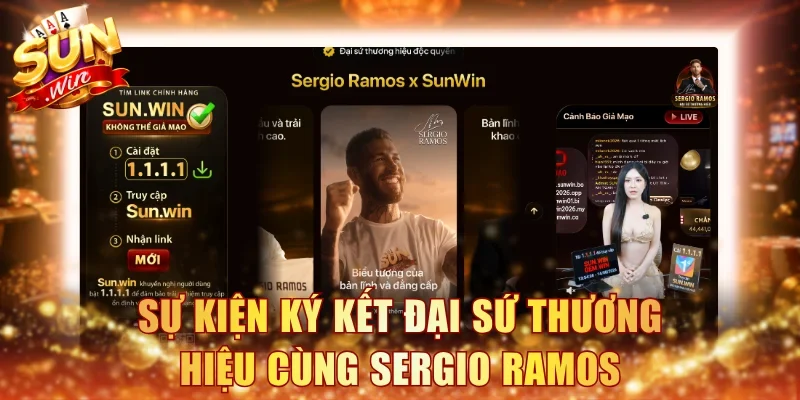 Ký kết đại sứ thương hiệu cùng cầu thủ Sergio Ramos