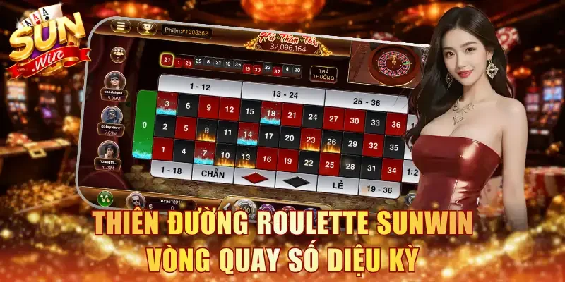 Thiên đường Roulette Sunwin vòng quay số diệu kỳ